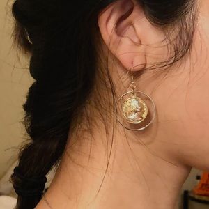 Golden Coins Earrings